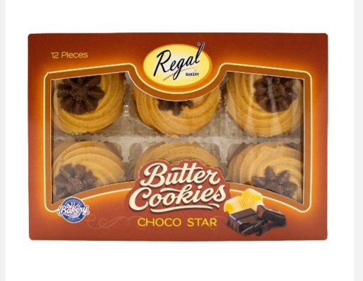 [IFT398] Regal butter choco star cookies 12pc x 9